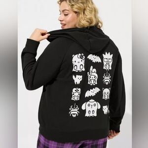 Hello Kitty Cozy Fleece Zip Up Hoodie Size 3